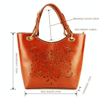 BG New Leather Handbag-size
