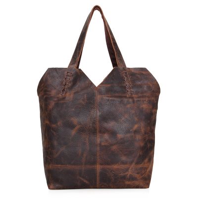Designer Vintage Leather Tote Bag