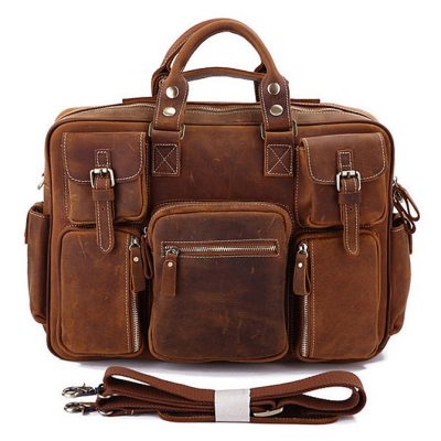 Brown Leather Briefcase Leather Backpack