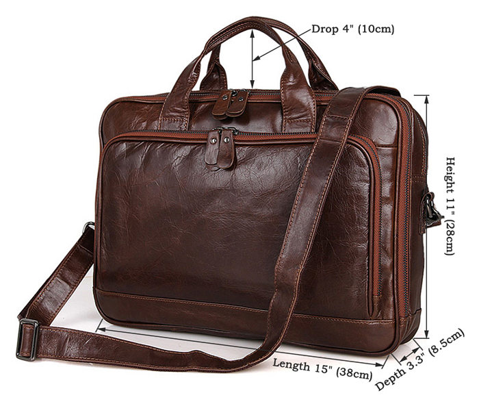 Noble Leather Laptop Bag Messenger Bag