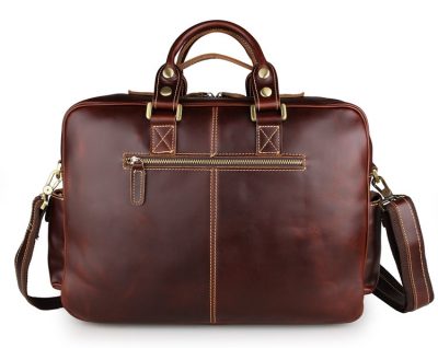 Handmade Casual Leather Briefcase Laptop Bag