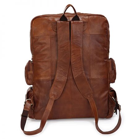 Casual Leather Travel Backpack