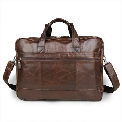Fashion Leather Laptop Bag-Back