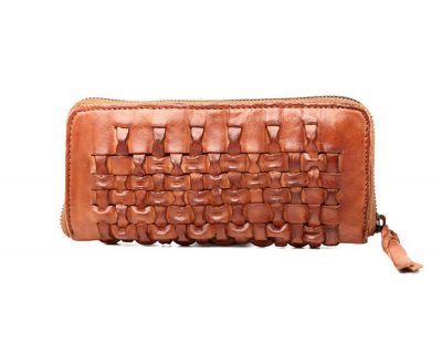 Long Vegetable Tanned Leather Purse-Right