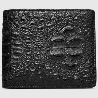 Fashion Bifold Genuine Crocodile Wallet-Front