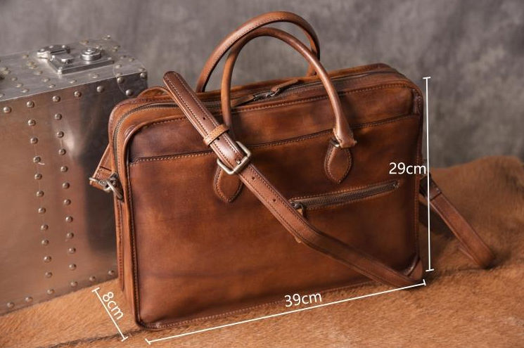 Men's luxury vintage briefcase, Business accessories