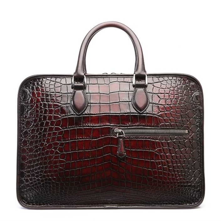 Genuine Alligator Leather Briefcase Laptop Bag Shoulder Bag
